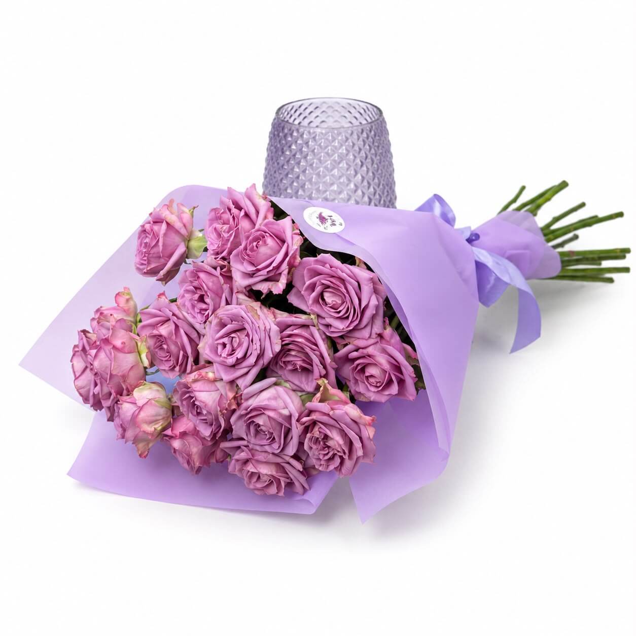 Ramo Atado de Rosas Lilas