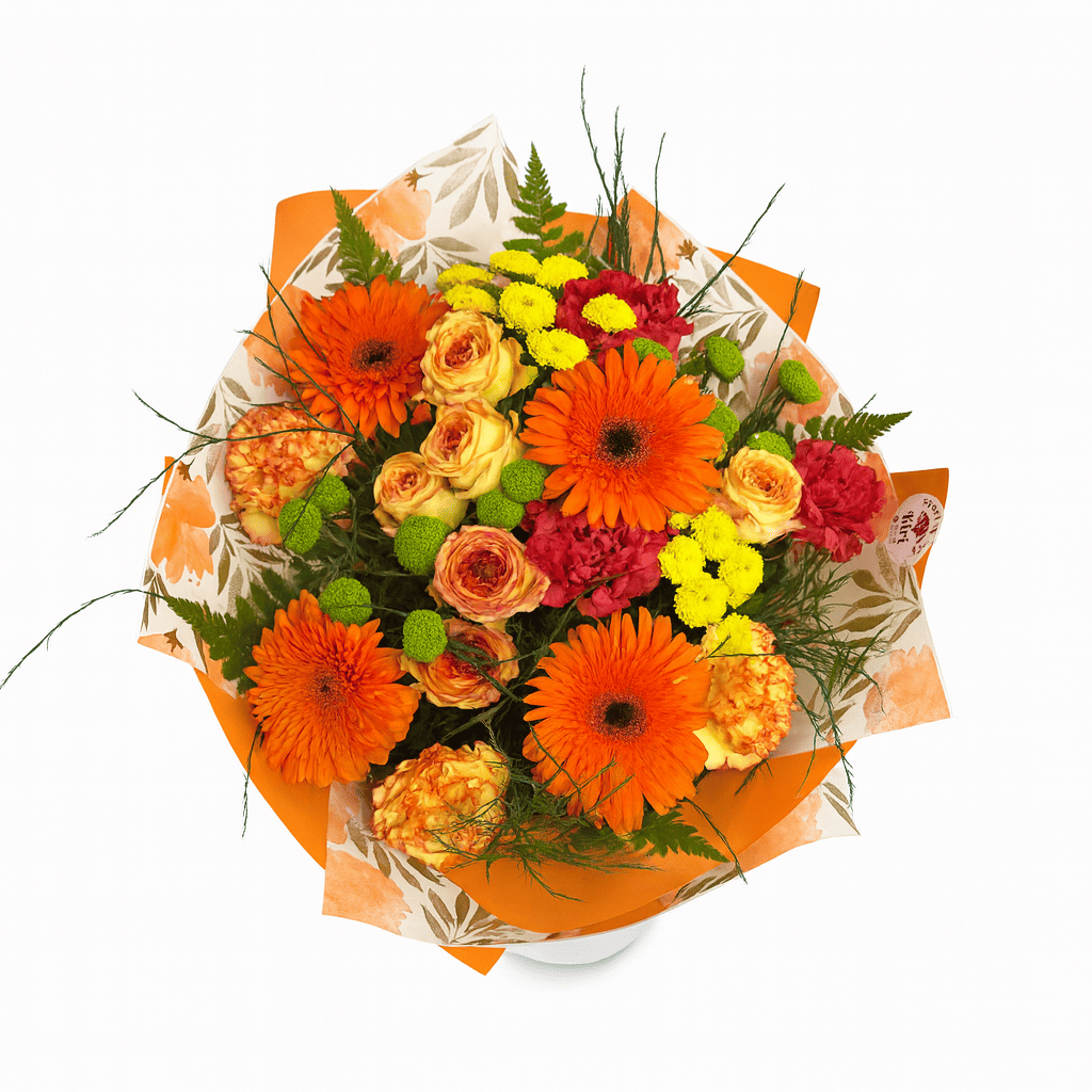 Ramo en Tonos Naranjas